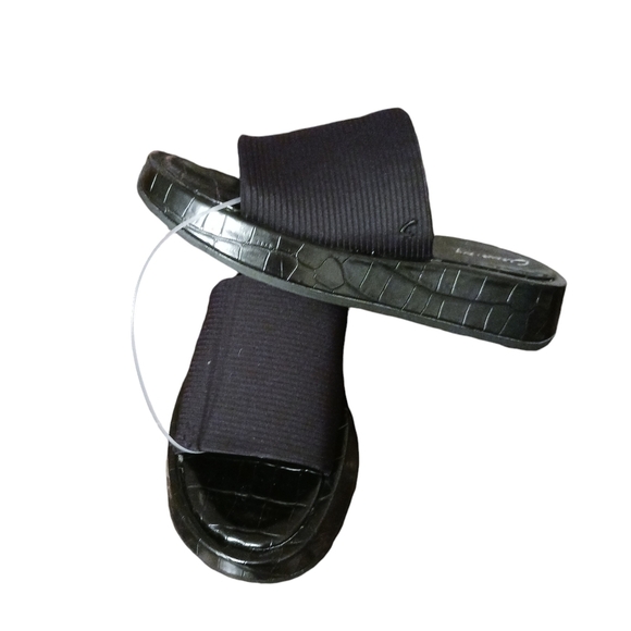 Circus NY by Sam Edelman Latasha Slides Sandals Ladies 7 Black New Slip on Mules - Picture 1 of 5